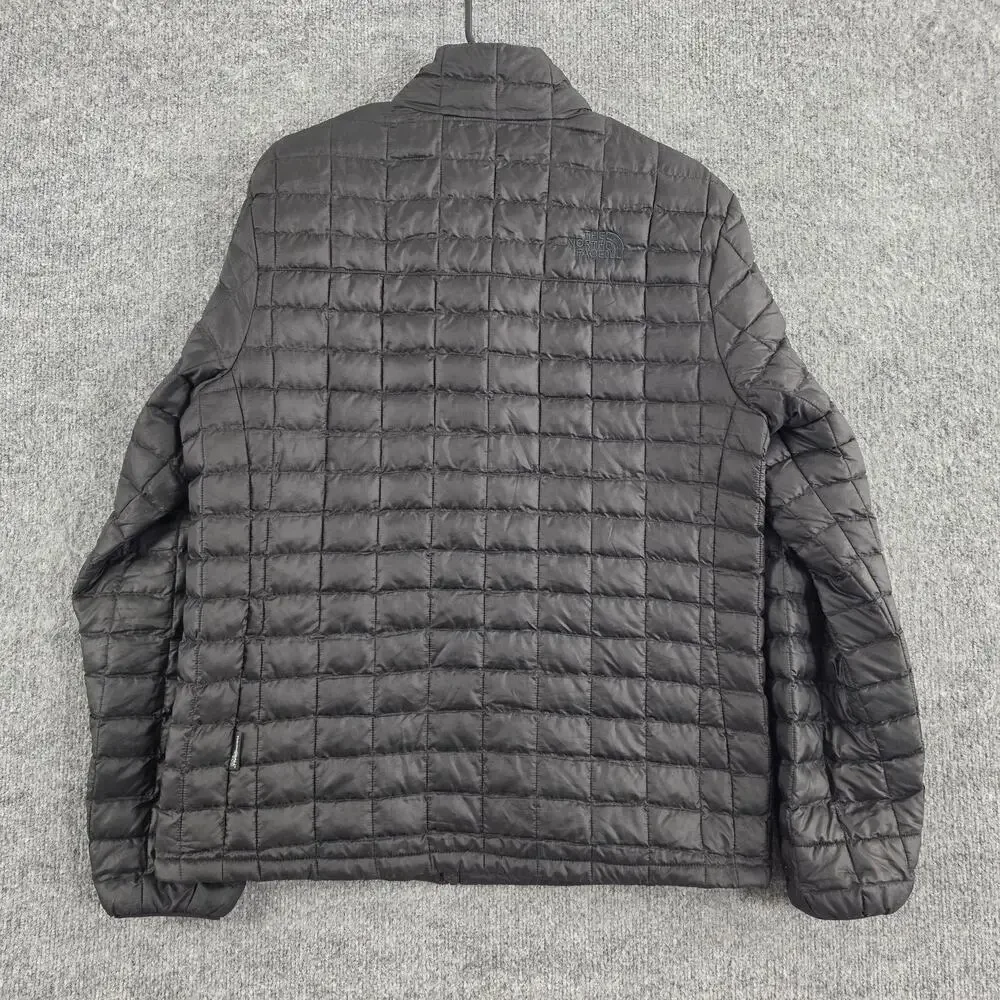 The North Face Jacket Men Large Black Eco ThermoBall Puffer Matte Outdoor Travel